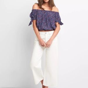 NWT Off The Shoulder H&M Divided Floral Top